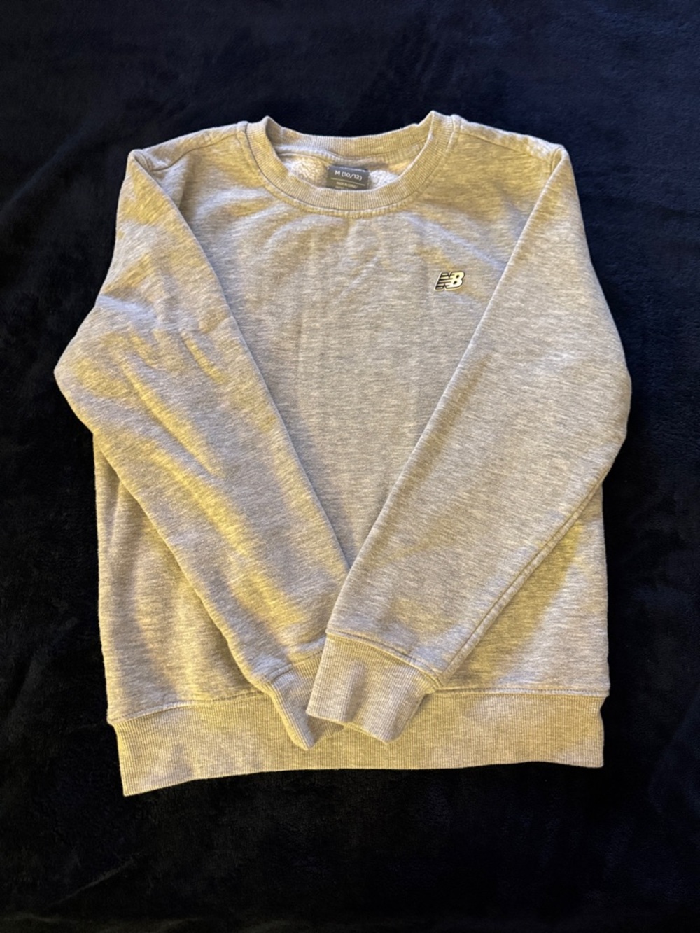 New Balance Light Gray Crewneck Pullover Sweatshirt